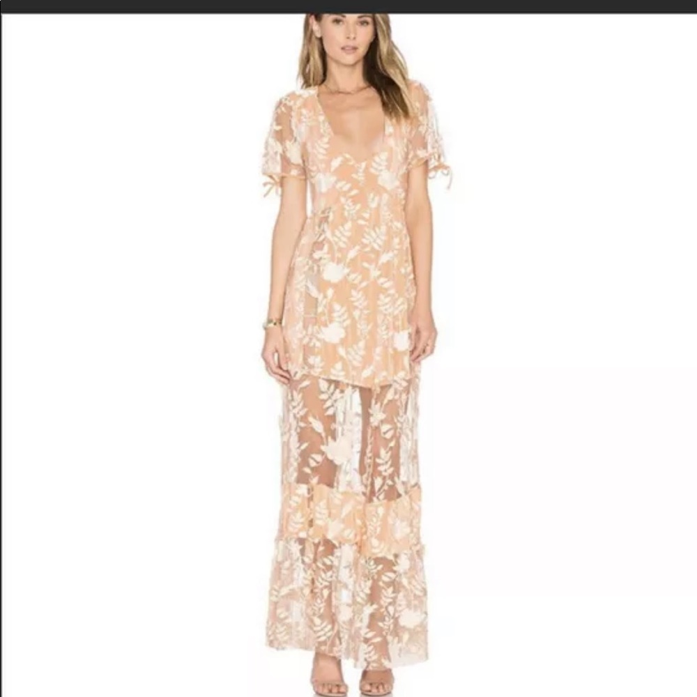 For Love and Lemons Mia Floral Tiered Dress